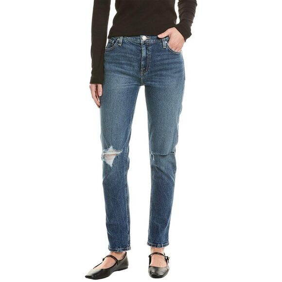 Hudson Jeans Lana Slim Boyfriend w/Roll Hem in Tightrope Tightrope 28 28